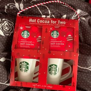 Starbucks hot cocoa for two tote box
